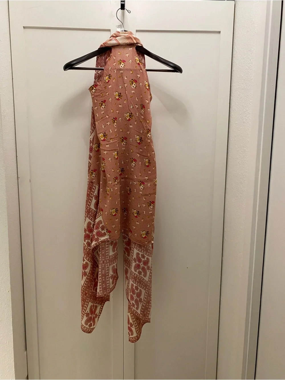 Free People Rose-Tan Printed Kimono Cover-Up